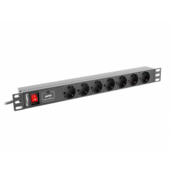 REGLETA LANBERG 1U 16A RACK...