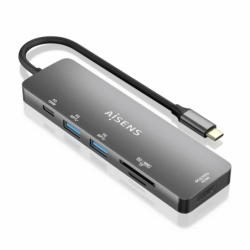 USB-C DOCK AISENS 6 EN 1...