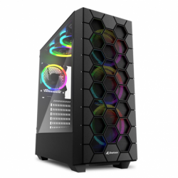 CAJA SHARKOON RGB HEX ATX...