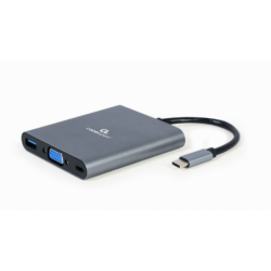 HUB GEMBIRD 6 EN 1 USB C GRIS